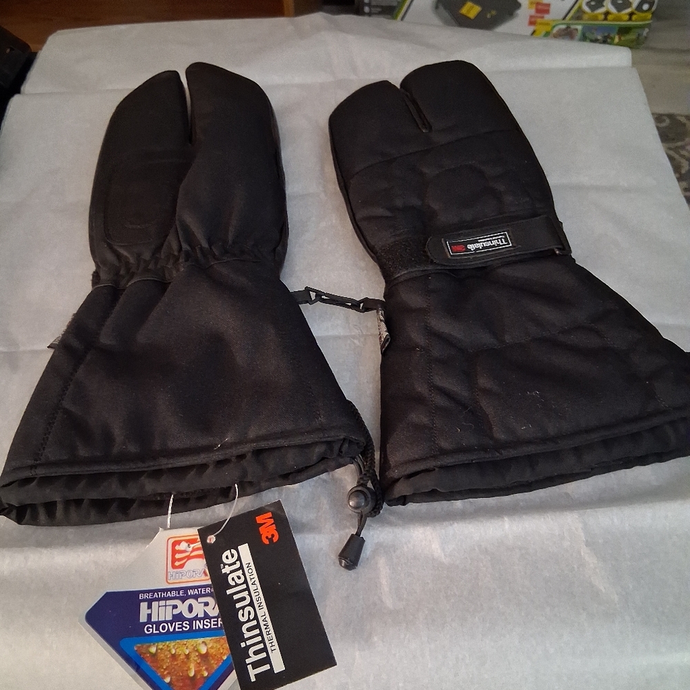3M Thinsulate Black Waterproof Gloves